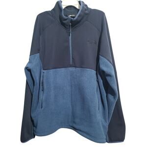 The North Face Tolmiepeak Hybrid 1/2-Zip Fleece Jacket Men's XXL Blue